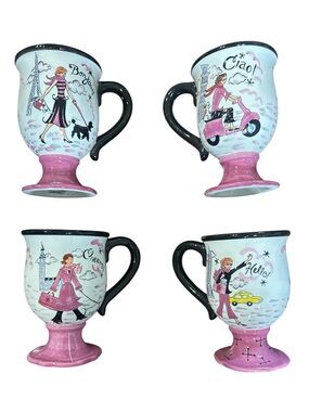 Jet Set Illustration Mugs